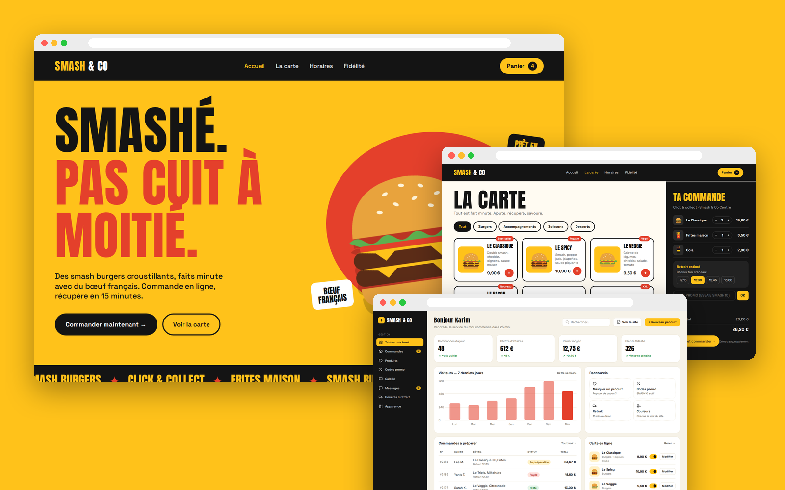 Aperçu du site Smash & Co